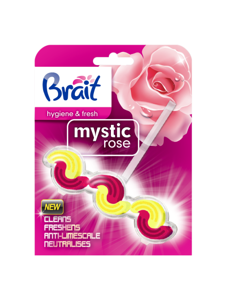 Brait kostka do WC - vůně mystic růže 45 g
