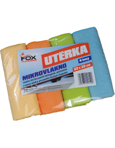 Fox cleaning utěrky z mikrovlákna 4 ks 32x32