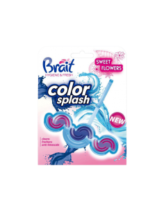 Brait kostka do WC color splash NEW Sweet Flowers 45 g