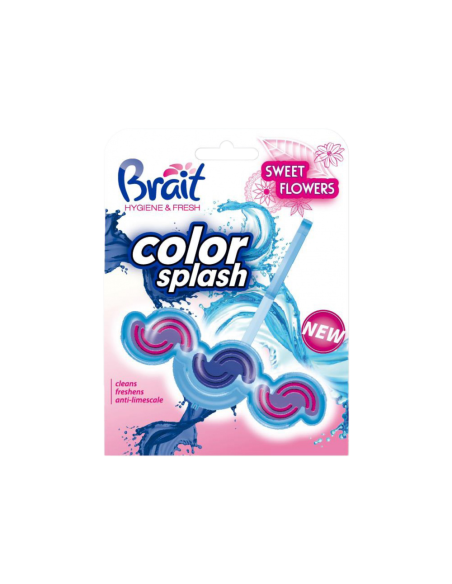 Brait kostka do WC color splash NEW Sweet Flowers 45 g