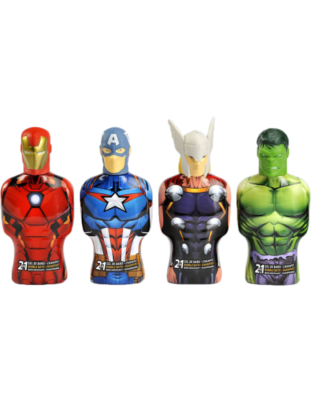 Avengers 3D figurka MIX 2v1 šampon a pěna do koupele 350 ml