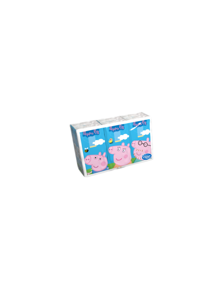 Kapesníky Peppa Pig s potiskem 4 vrstvé, folie 6 ks