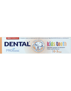 Dental kids zubní pasta s příchutí vanilky 0-3 roky 50 ml