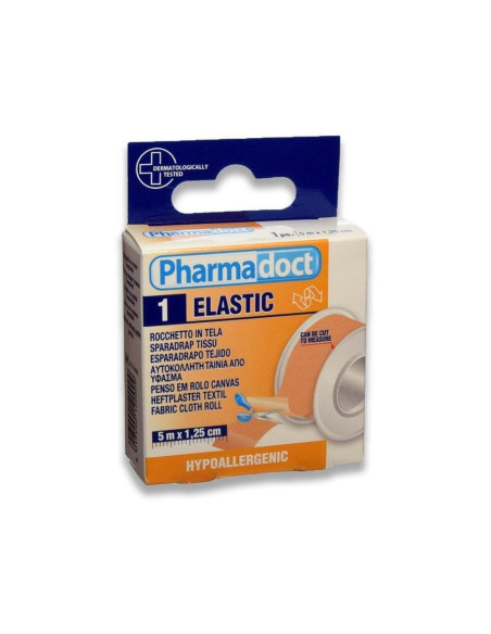 Pharmadoct náplast elastická hypoalergenní 5 m x 1,25 cm