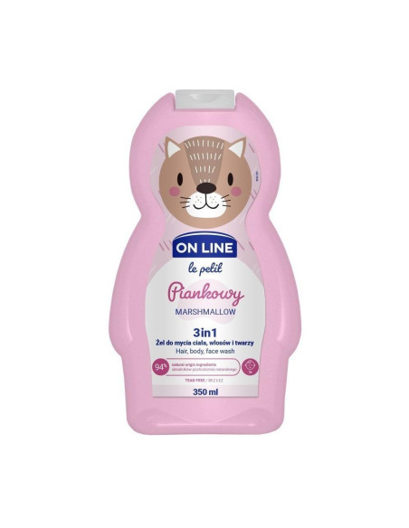 On line le petit 3v1 šampon, mycí a sprchový gel Marshmallow 350 ml