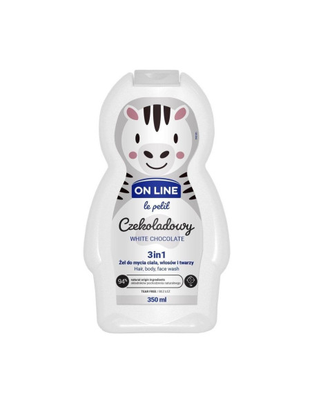 On line le petit 3v1 šampon, mycí a sprchový gel Bílá čokoláda 350 ml