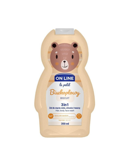 On line le petit 3v1 šampon, mycí a sprchový gel Sušenka 350 ml