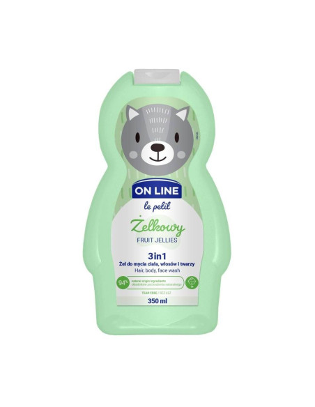 On line le petit 3v1 šampon, mycí a sprchový gel Ovocné želé 350 ml