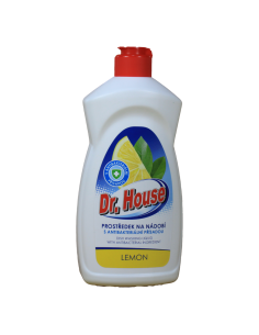 Dr. House s antibakteriální přísadou na mytí nádobí Lemon 500 ml