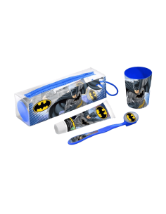 Batman set zubní kartáček + kelímek + pasta