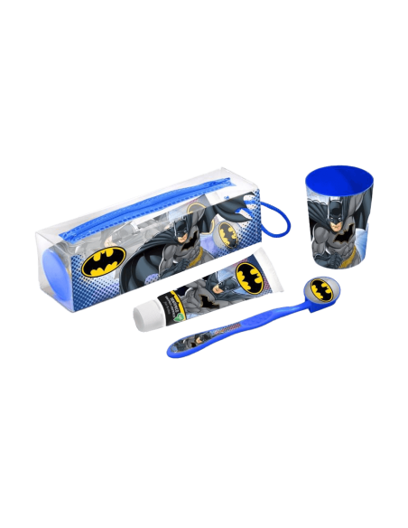 Batman set zubní kartáček + kelímek + pasta