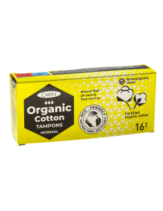 Carin Organic cotton normal tampony 16 ks