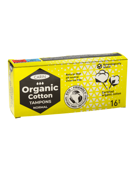 Carin Organic cotton normal tampony 16 ks