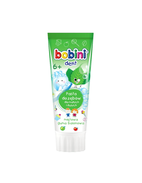 Bobini dětská zubní pasta Mint, od 6 let věku 75 ml