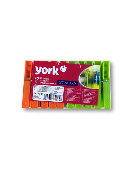 YORK Kolíčky PVC na prádlo standard 20 ks