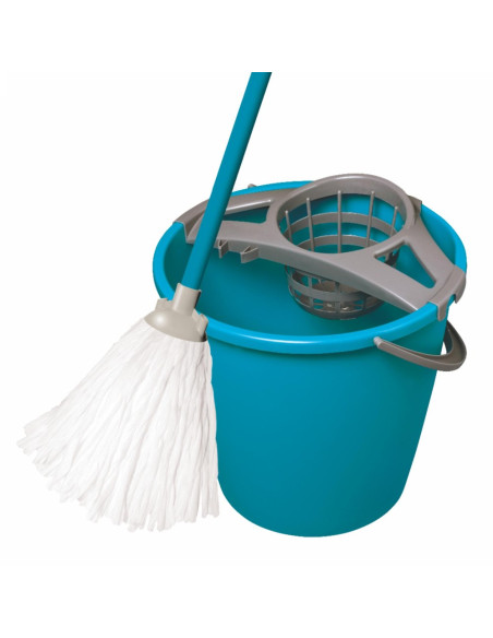 YORK mop set kulatý10 L kbelík + střepec mop s tyčí