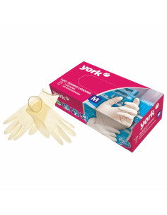 YORK latexové rukavice M 100 ks