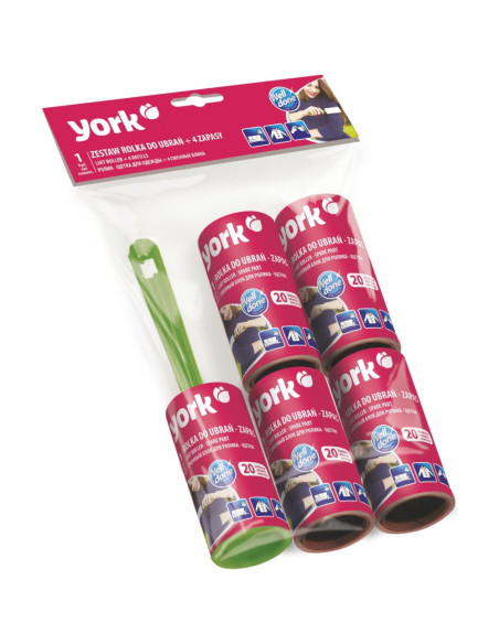 YORK set váleček na oblečení + 4 Náhrady