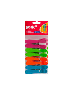 YORK kolíčky plasové na prádlo EXTRA 16 ks