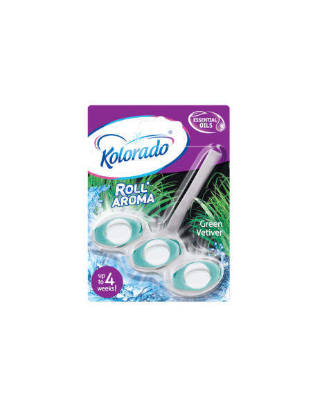 Kolorado Roll Aroma Three-phase toilet block GREEN VETIVER 51 g