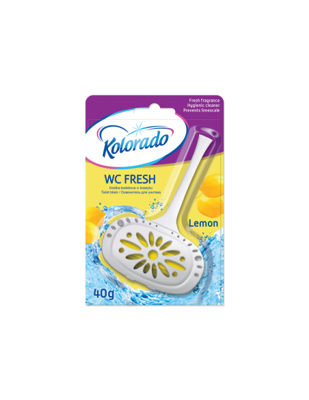 Kolorado WC Fresh toilet block in basket LEMON SCENT 40 g