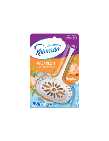 Kolorado WC Fresh toilet block in basket TROPICAL SCENT 40 g