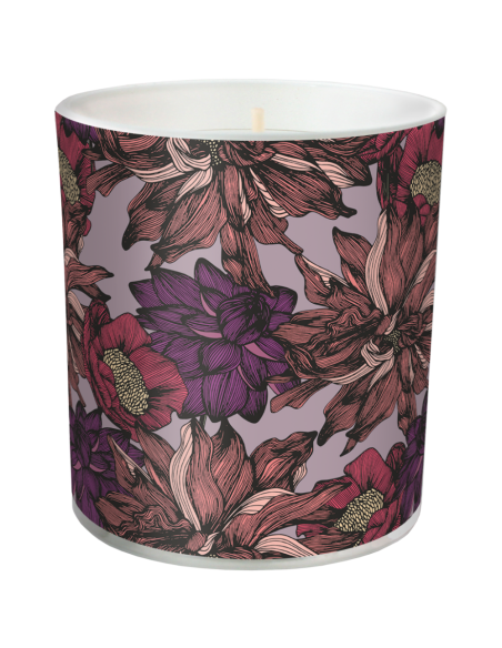 Svíce vonná sklo s fólií Winter flower (sn72s-48)