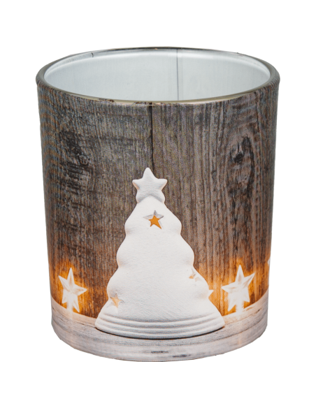 Svíce vonná sklo s fólií Christmas glow (sn72s-47)