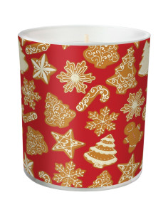 Svíce vonná sklo s fólií Sweet gingerbread (sn72s-46)