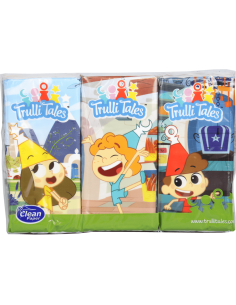 Kapesníky Trulli Tales s potiskem 4 vrstvé, folie 6 ks