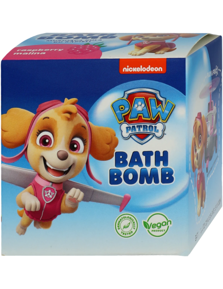 Paw patrol šumivá koule do koupele Skye (malina) 165 g