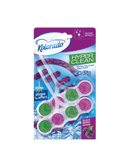 Kolorado WC block hyper clean Blackberry 2x45 g