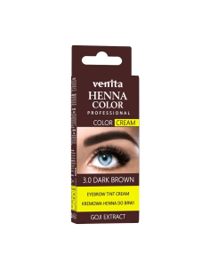 Henna barva na obočí a řasy Tmavě hnědá s extraktem GOJI