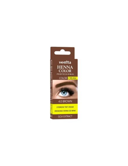 Henna barva na obočí a řasy Hnědá s extraktem GOJI
