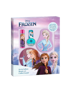 Frozen set na líčení (lak, balzám na rty, lesk na rty a zrcátko)