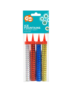 Dortové fontánky barevné 12 cm - 4 ks
