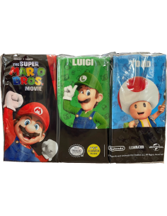 Kapesníky Super Mario s potiskem 4 vrstvé, folie 6 ks