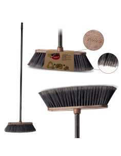 YORK metla dřevo + káva s tyčí 120 cm ECO