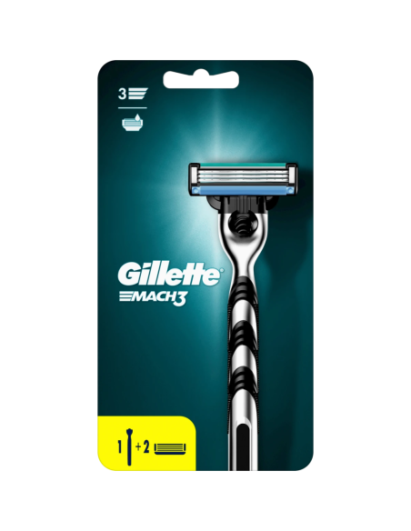 Gillette mach 3 strojek + 2 hlavice