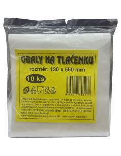 Obaly na tlačenku 130x550 mm 10 ks