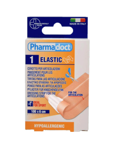 Pharmadoct náplast ELASTIC hnědá 100 x 6 cm