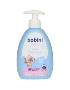 BOBINI sprchový gel a šampon 0+ 300 ml