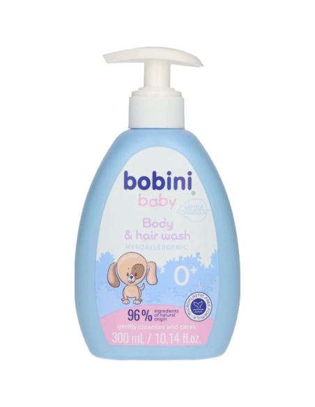 BOBINI sprchový gel a šampon 0+ 300 ml