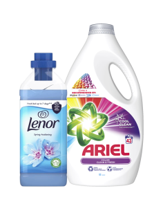 SET Ariel gel 43PD color + Lenor 34PD Spring