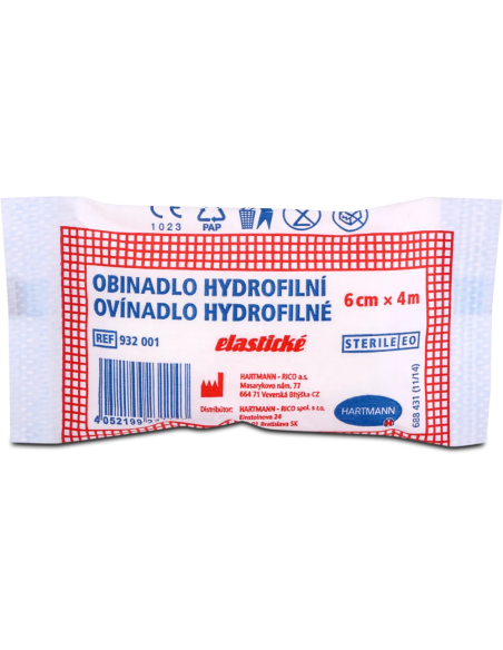 Hartmann obinadlo hydrofilní elastické 6 cm x 4 m