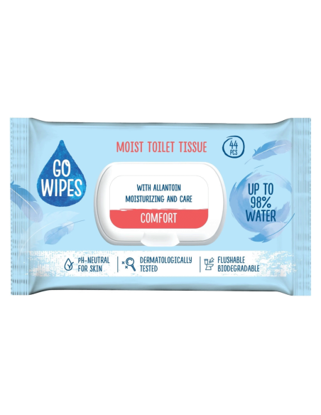GO WIPES vlhčený toaletní papír 44 ks COMFORT