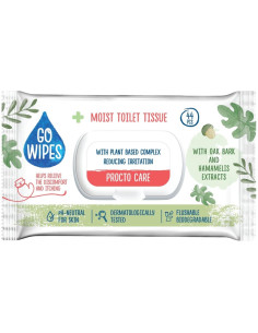 GO WIPES vlhčený toaletní papír 44 ks PROCTO CARE