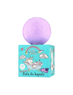 Little unicorn šumivá koule do koupele (ostružina) 165 g