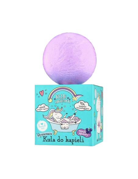 Little unicorn šumivá koule do koupele (ostružina) 165 g
