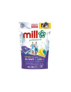 Mill DUO gelové kapsle na barevné a bílé prádlo Active Sport 30 ks
